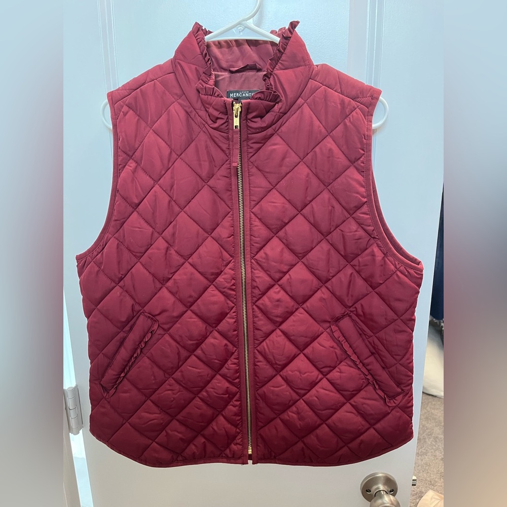 J crew MERCANTILE maroon vest